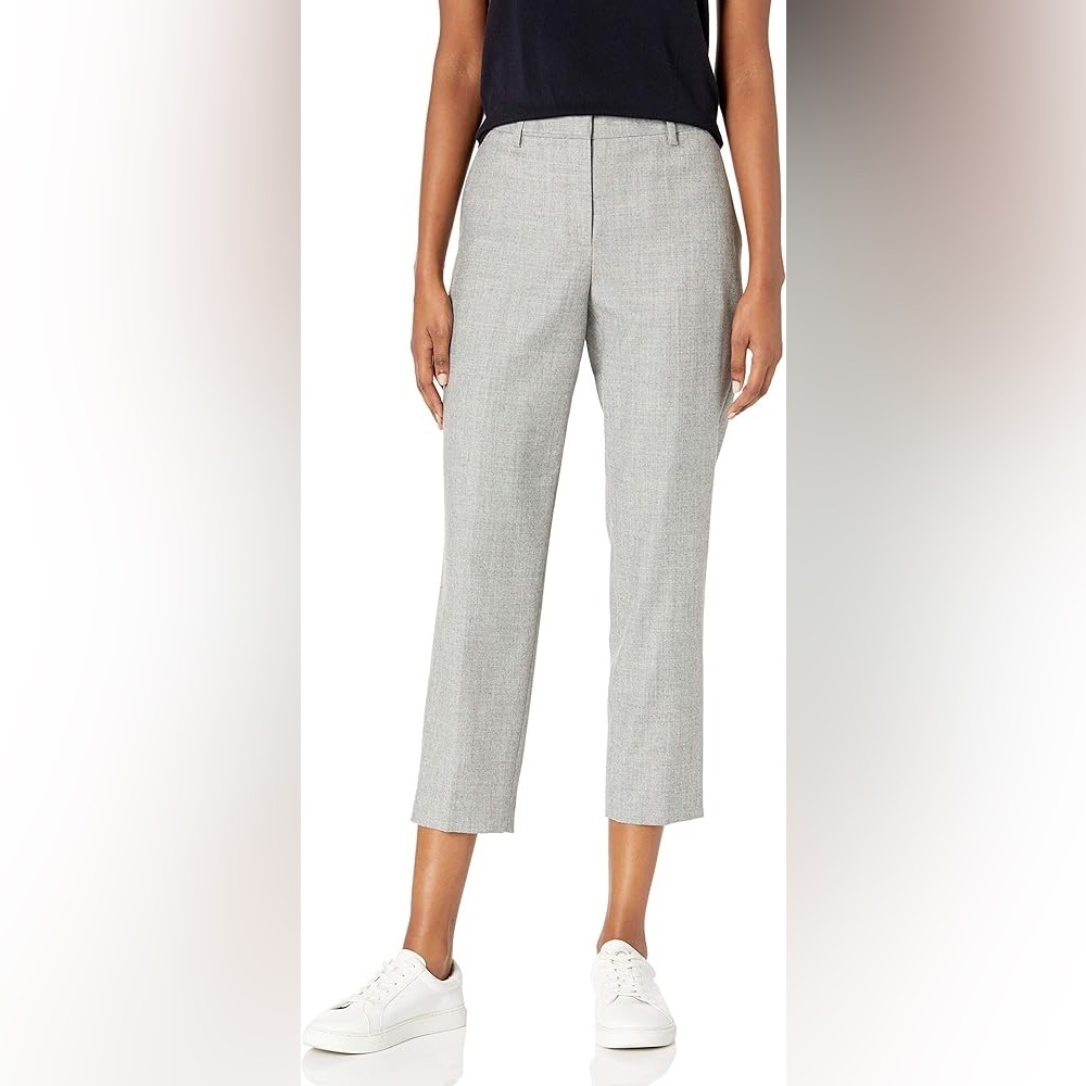 Theory treeca 2 crop wool blend plaid pant